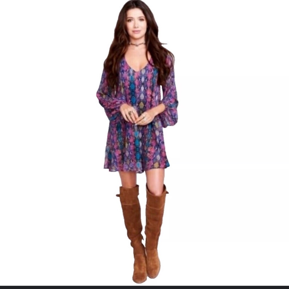 Show Me Your Mumu Donnie python‎ dress medium